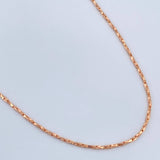 Cadena Cardono Entorchada 6.3gr / 27 3/4 in / 1.12mm Oro Rosa +4 18K $