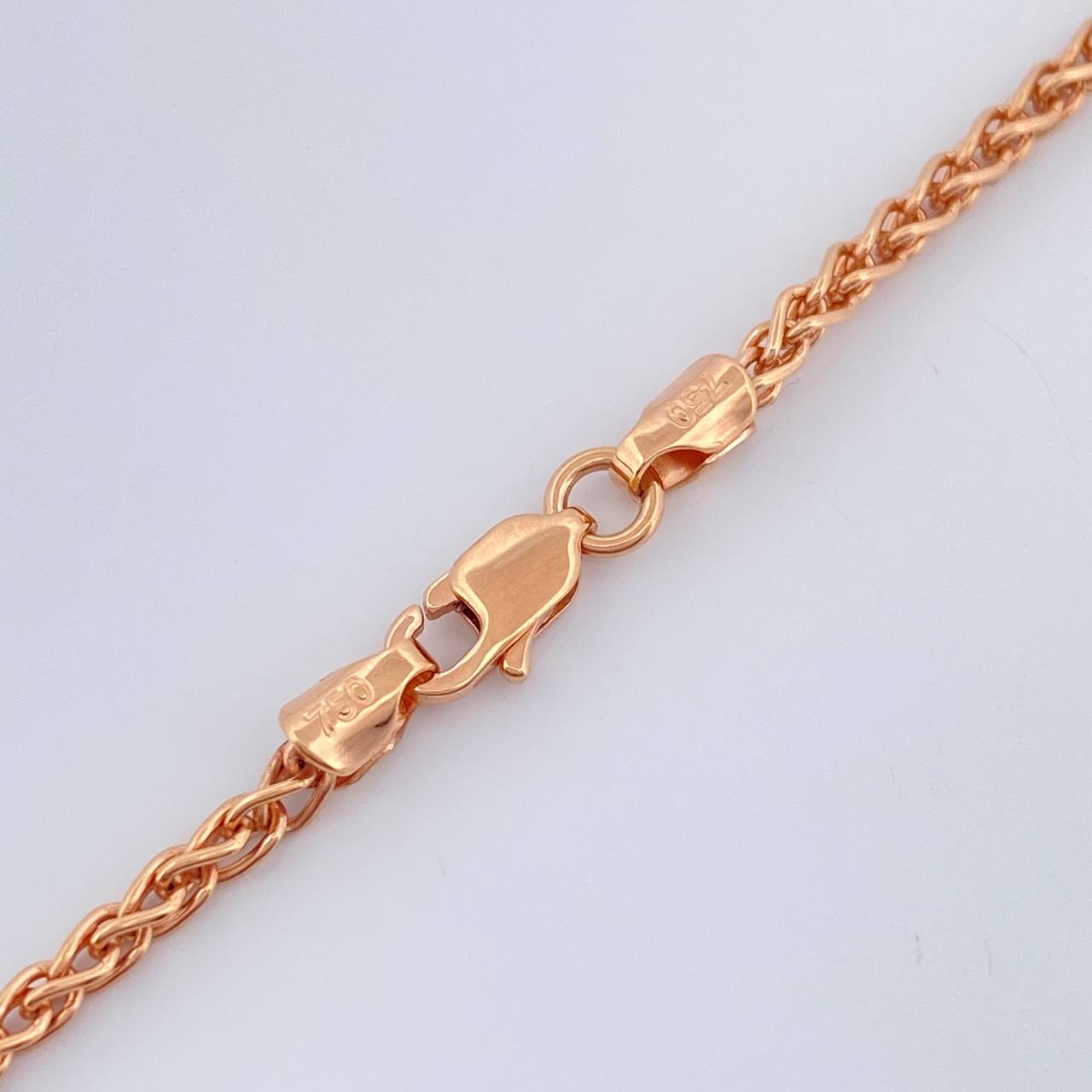 Cadena Franco 13gr / 27 1/2 in / 2.06mm Oro Rosa +3 18K $