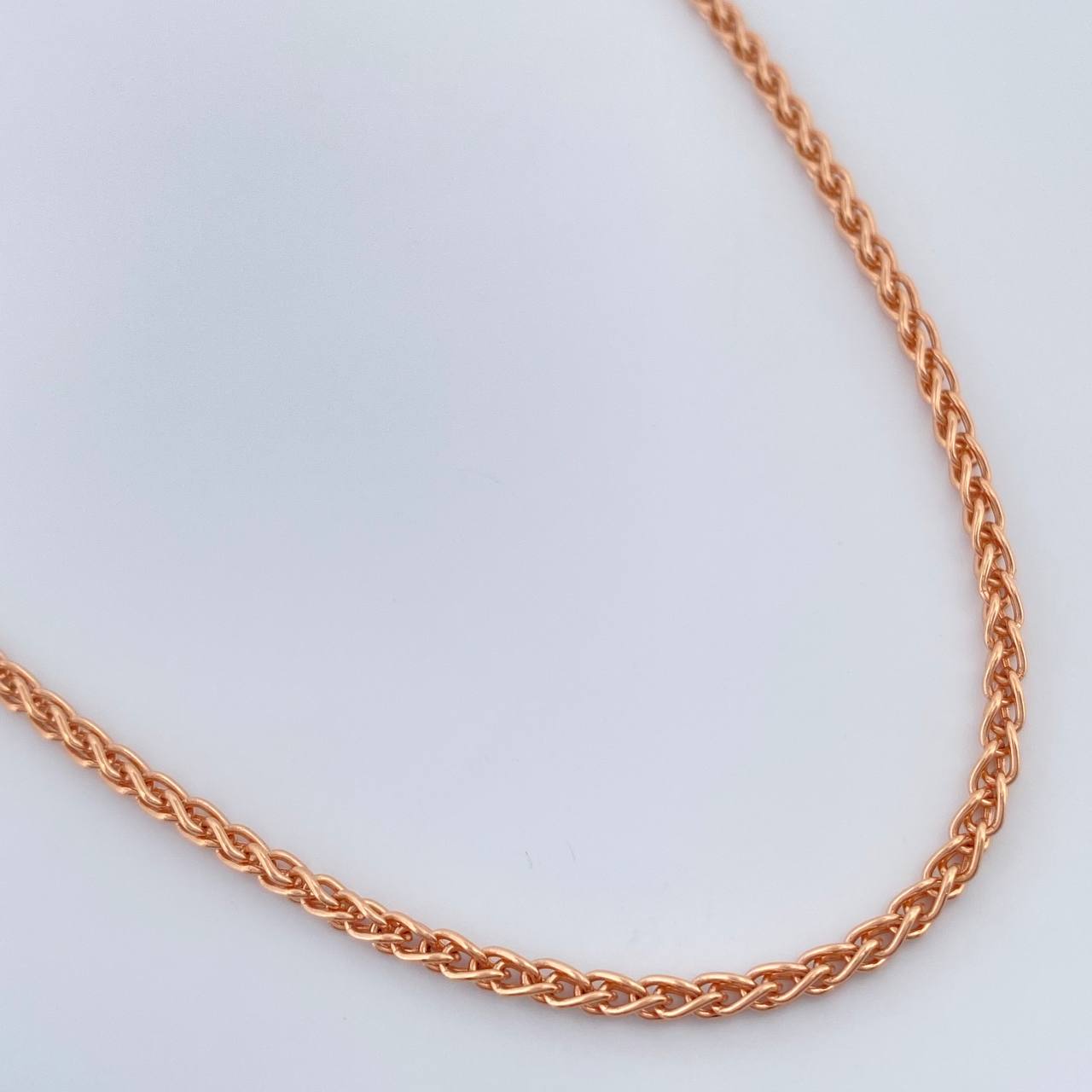 Cadena Franco 13gr / 27 1/2 in / 2.06mm Oro Rosa +3 18K $