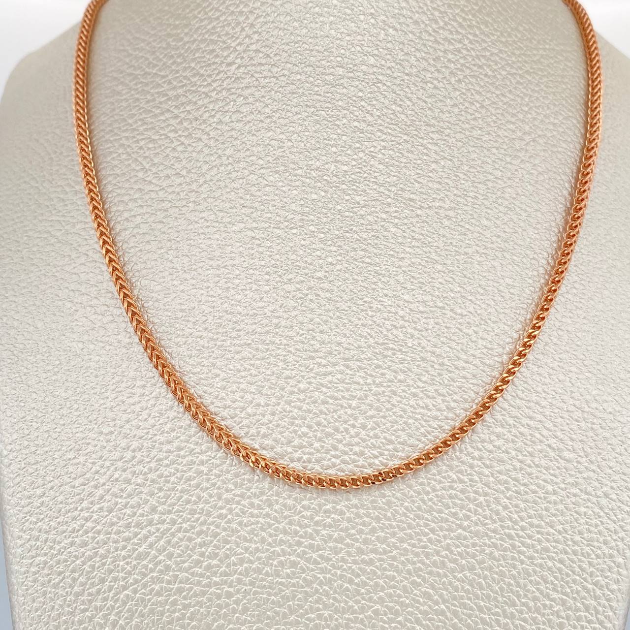 Cadena Franco 8.65gr / 23 3/4 in / 2.26mm Oro Rosa +3 18K $