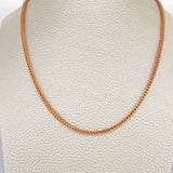 Cadena Franco 8.65gr / 23 3/4 in / 2.26mm Oro Rosa +3 18K $