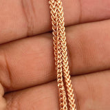 Cadena Franco 8.65gr / 23 3/4 in / 2.26mm Oro Rosa +3 18K $