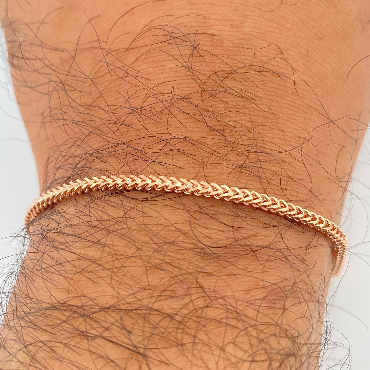 Pulso Franco 3.1gr / 7 1/4 in / 2.31mm Oro Rosa +3 18K $