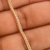 Pulso Franco 3.25gr / 7 3/4 in / 2.37mm Oro Rosa +3 18K $