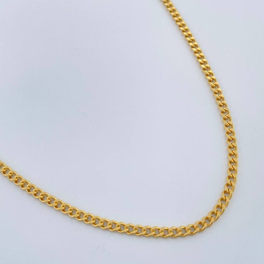 Cadena Cubana 3.05gr / 23 1/2 in / 1.77mm Oro Amarillo +1 18K $