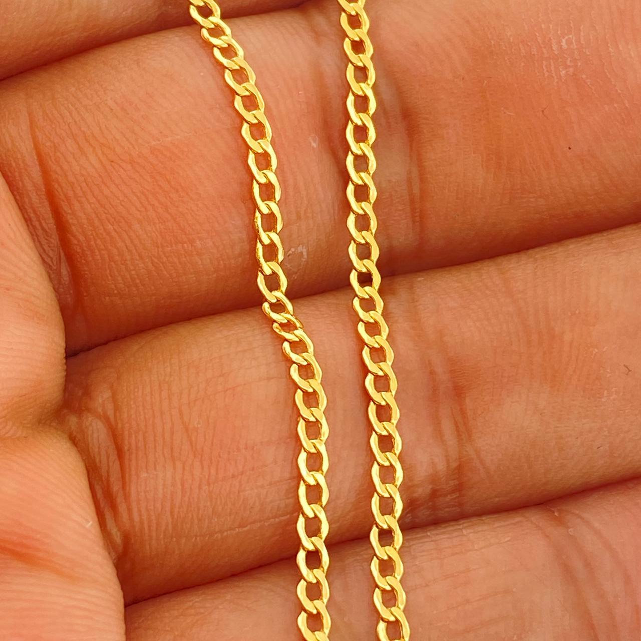Cadena Cubana 1.85gr / 17 3/4 in / 2.04mm Oro Amarillo +1 18K $