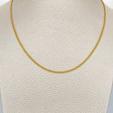 Cadena Cubana 3gr / 23 1/2 in / 1.85mm Oro Amarillo +1 18K $