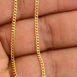 Cadena Cubana 2.9gr / 23 1/2 in / 1.82mm Oro Amarillo +1 18K $