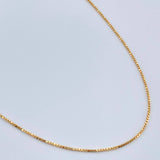 Cadena Veneciana 1.75gr / 18 in / 0.67mm Oro Amarillo +3 18K $