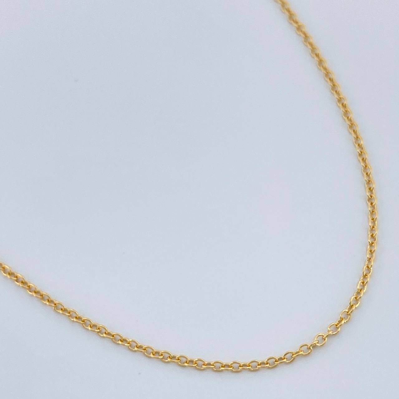 Cadena Aro Seguido 1.3gr / 17 3/4 in / 0.57mm Oro Amarillo +3 18K $