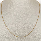 Cadena Veneciana 1.75gr / 18 in / 0.67mm Oro Amarillo +3 18K $