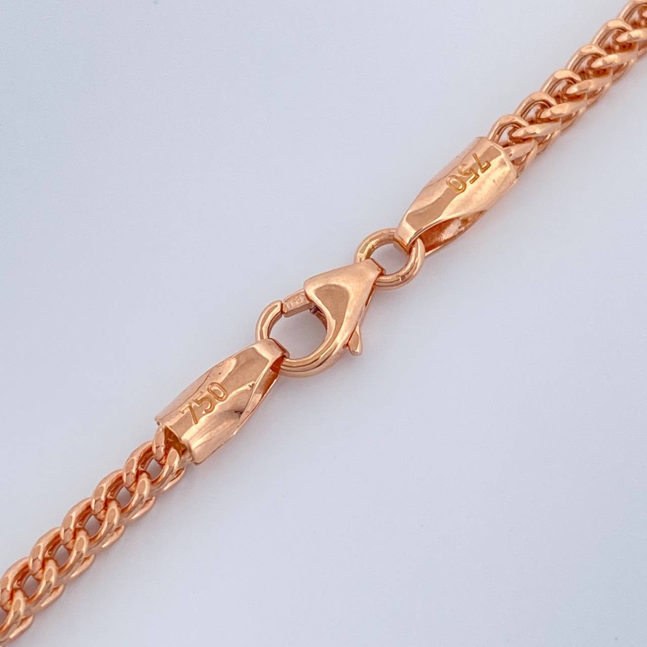 Cadena Franco 8.8gr / 23 1/2 in / 2.32mm Oro Rosa +3 18K $