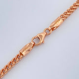 Cadena Franco 8.8gr / 23 1/2 in / 2.32mm Oro Rosa +3 18K $