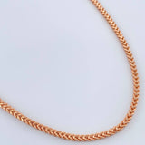 Cadena Franco 8.8gr / 23 1/2 in / 2.32mm Oro Rosa +3 18K $