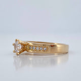 Anillo Solitario Churumbela 3.5gr / T6 1/2 / Oro Amarillo 18K %