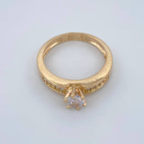 Anillo Solitario Churumbela 3.5gr / T6 1/2 / Oro Amarillo 18K %