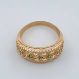 Anillo Rombos 3.2gr / T7 / Oro Amarillo 18K %