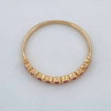 Anillo Churumbela Flores 1.35gr / T7 / Oro Amarillo 18K %
