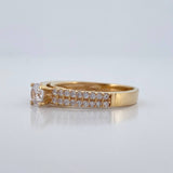 Anillo Solitario Puente 3.35gr / T6 3/4 / Oro Amarillo 18K %