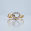 Anillo Corazon Infinito 1.55gr / T5 1/2 / Dos Oros Amarillo Blanco 18K %