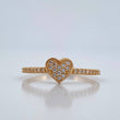 Anillo Corazon 2gr / T7 1/2 / Oro Amarillo 18K %