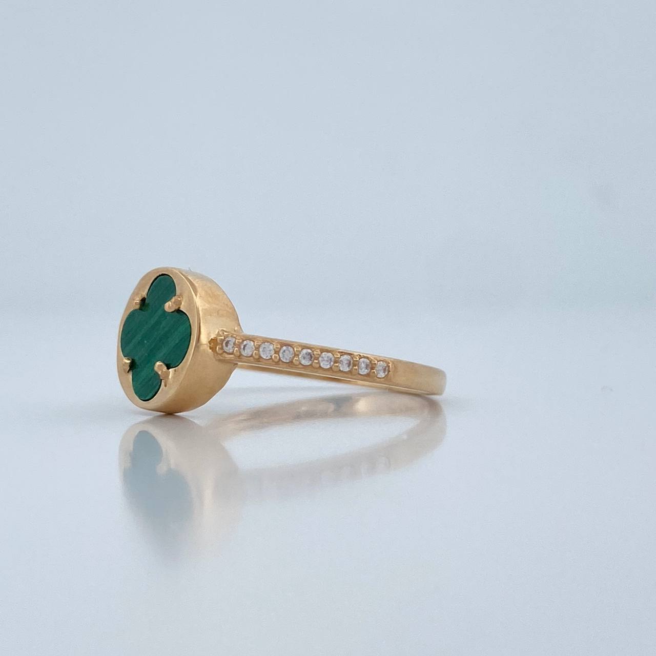 Anillo Trebol 2.55gr / T7 1/2 / Oro Amarillo NAC.ESP 18K %