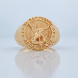 Anillo San Miguel Arcangel 7.15gr / T10 1/2 / Oro Amarillo 18K %