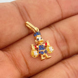 Dije Pato Bolsa Dinero 1.6gr / 3/4 in /  Tres Oros  18K %