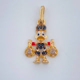 Dije Pato Bolsa Dinero 1.5gr / 3/4 in / Tres Oros 18K %