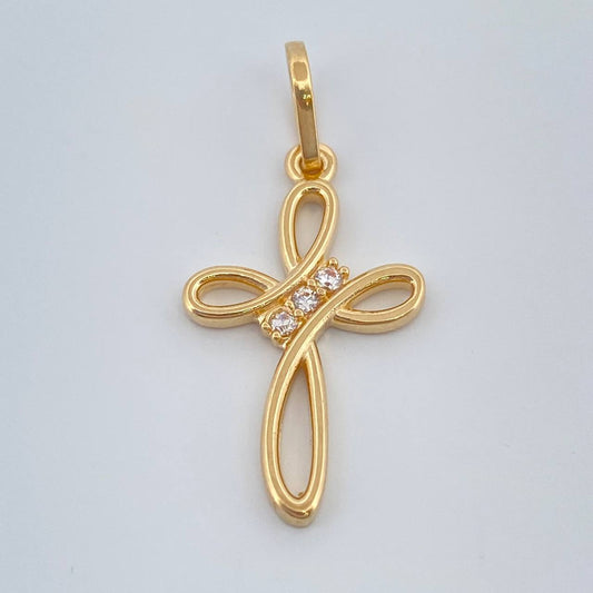 Dije Cruz Liston 1.45gr / 1 in / Oro Amarillo 18K %