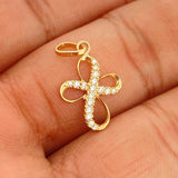 Dije Cruz Liston 0.8gr / 1 in / Oro Amarillo 18K %