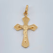 Dije Cruz Cristo 2gr / 1 1/4 in / Oro Amarillo 18K %