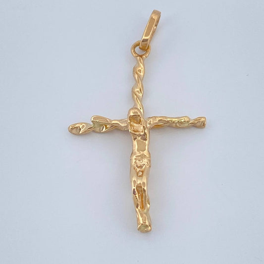 Dije Cruz Cristo 1.7gr / 1 1/4 in / Oro Amarillo 18K %