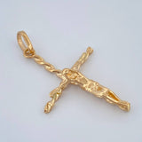 Dije Cruz Cristo 1.7gr / 1 1/4 in / Oro Amarillo 18K %