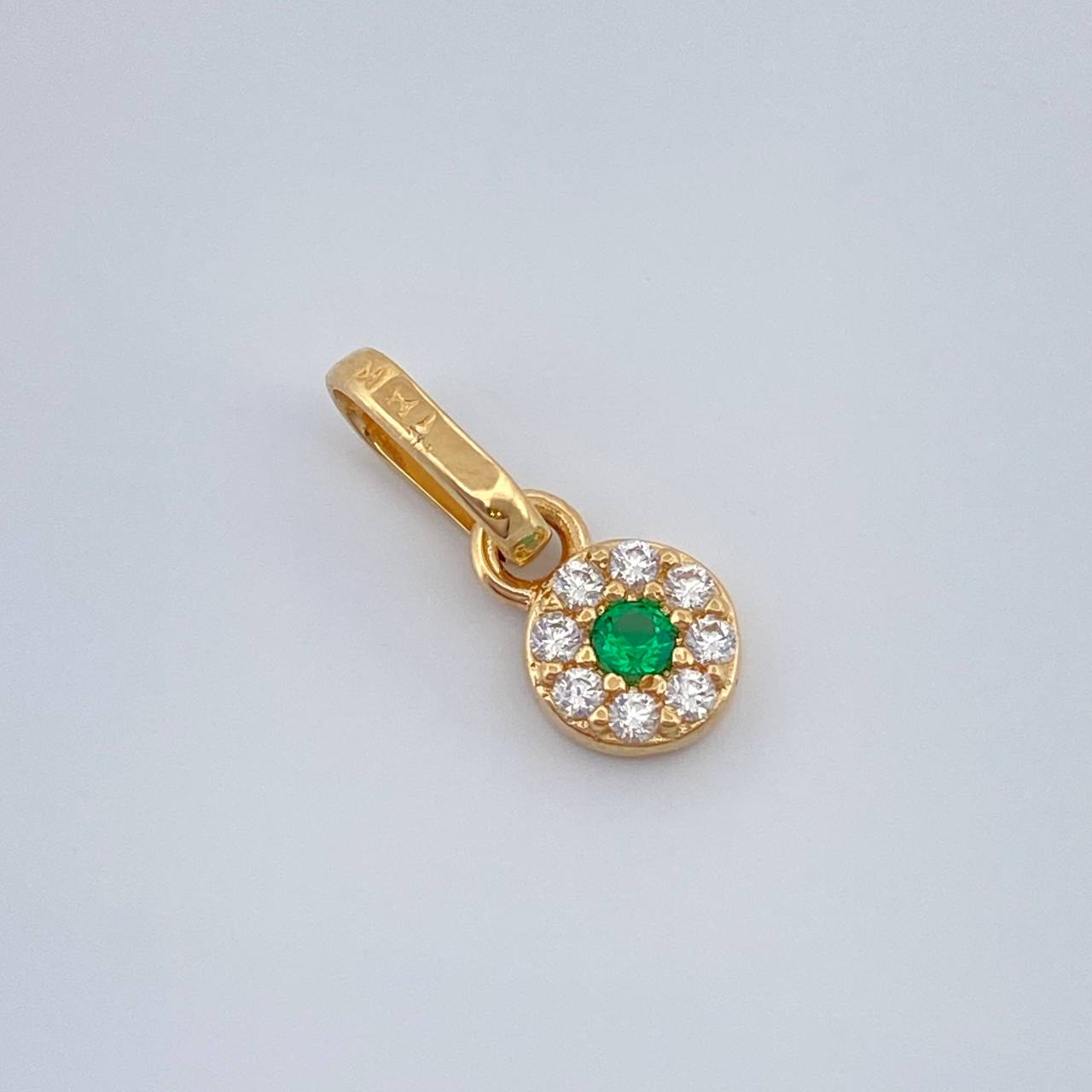 Dije Halo 0.45gr / 1/2 in / Oro Amarillo 18K %