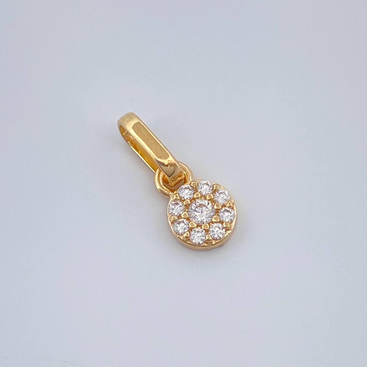 Dije Halo 0.45gr / 1/2 in / Oro Amarillo 18K %