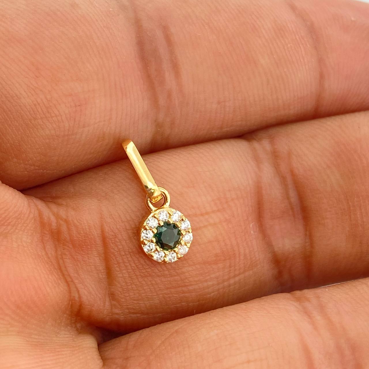 Dije Halo 0.6gr / 1/2 in / Oro Amarillo 18K %