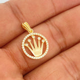 Dije Corona 1.6gr / 3/4 in / Oro Amarillo 18K %