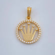 Dije Corona 1.6gr / 3/4 in / Oro Amarillo 18K %