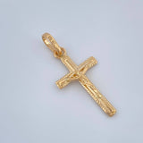 Dije Cruz Cristo 0.85gr / 1 in / Oro Amarillo 18K %