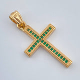 Dije Cruz 2.4gr / 1 1/4 in / Oro Amarillo 18K %