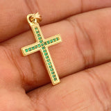 Dije Cruz 2.4gr / 1 1/4 in / Oro Amarillo 18K %