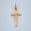 Dije Cruz Cristo 0.85gr / 1 in / Oro Amarillo 18K %