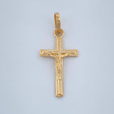 Dije Cruz Cristo 0.9gr / 1 in / Oro Amarillo 18K %