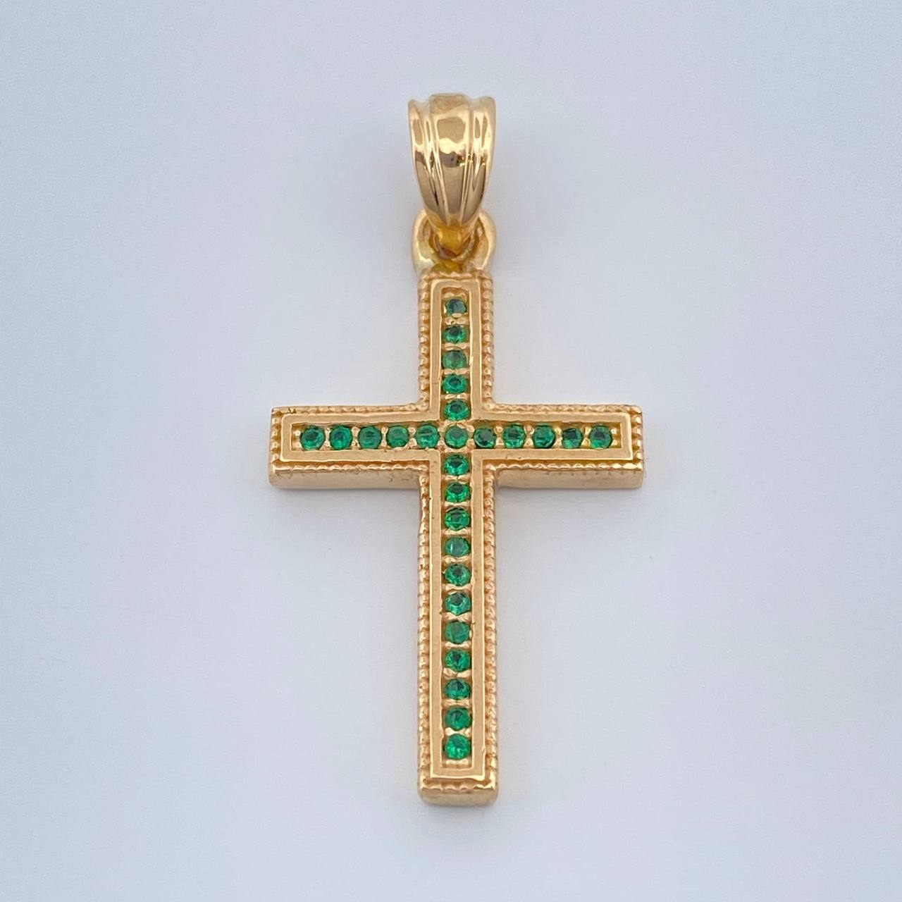 Dije Cruz 2.4gr / 1 1/4 in / Oro Amarillo 18K %