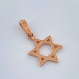 Dije Estrella de David 1.45gr / 3/4 in / Oro Rosa 18K %
