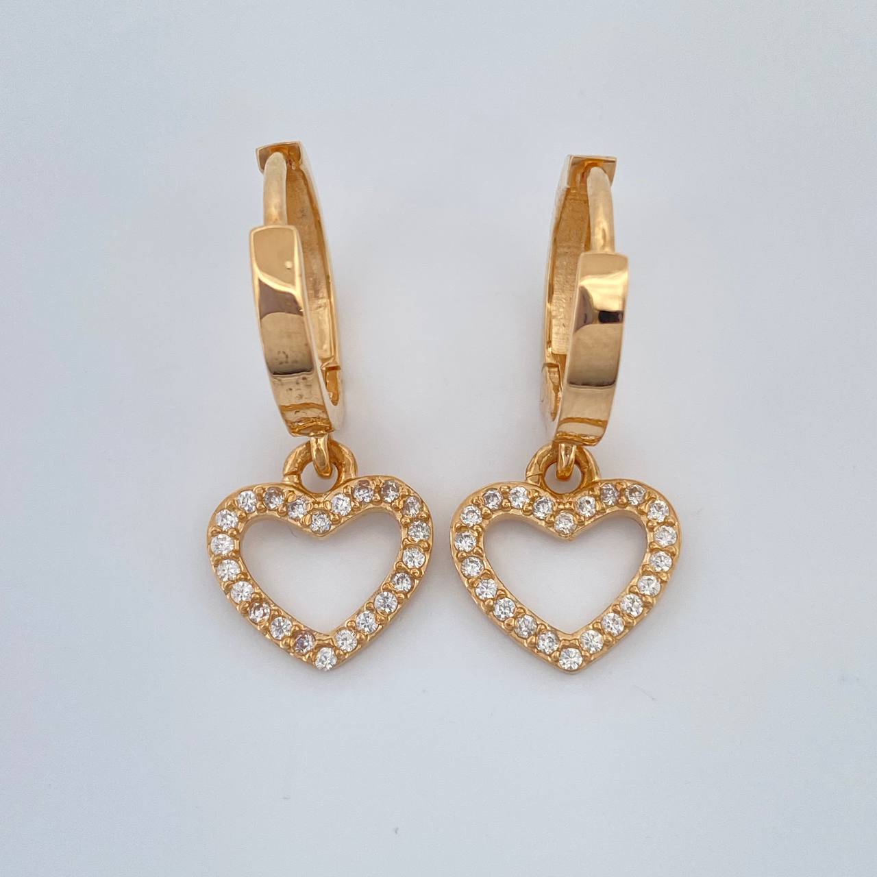 Candongas Corazon 3.1gr / 1 in / Oro Amarillo 18K %