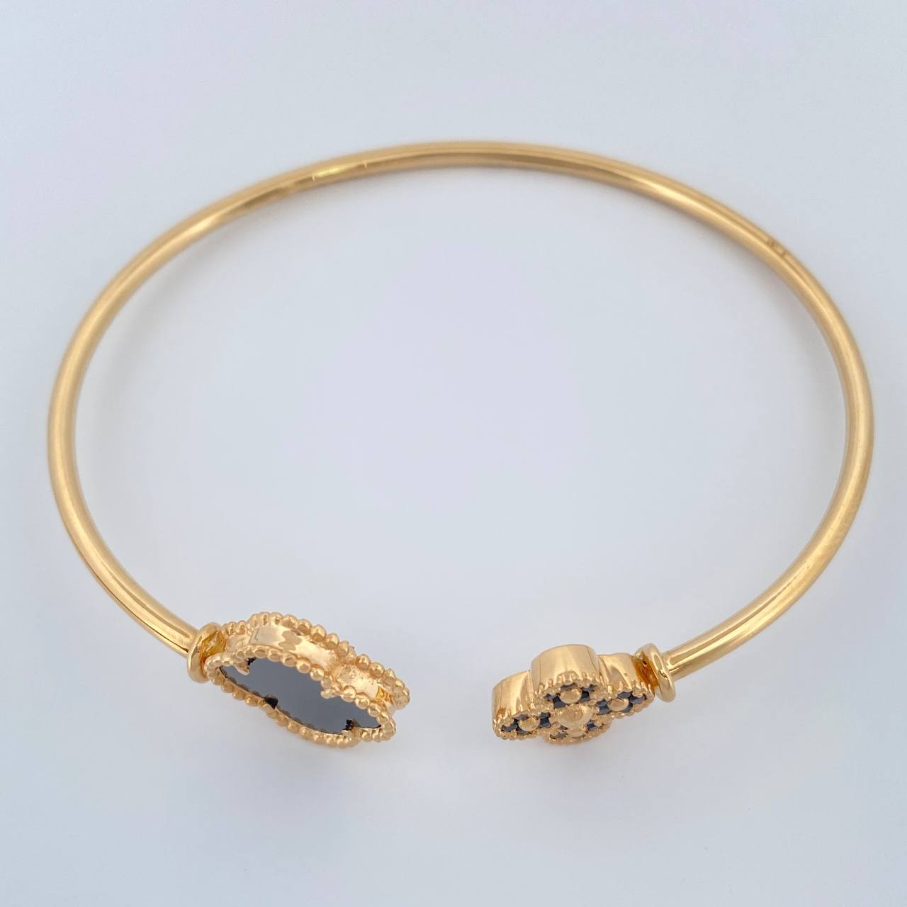 Pulso Trebol 7.5gr / 7 1/2 in / 2mm Oro Amarillo Nac.Esp. 18K %