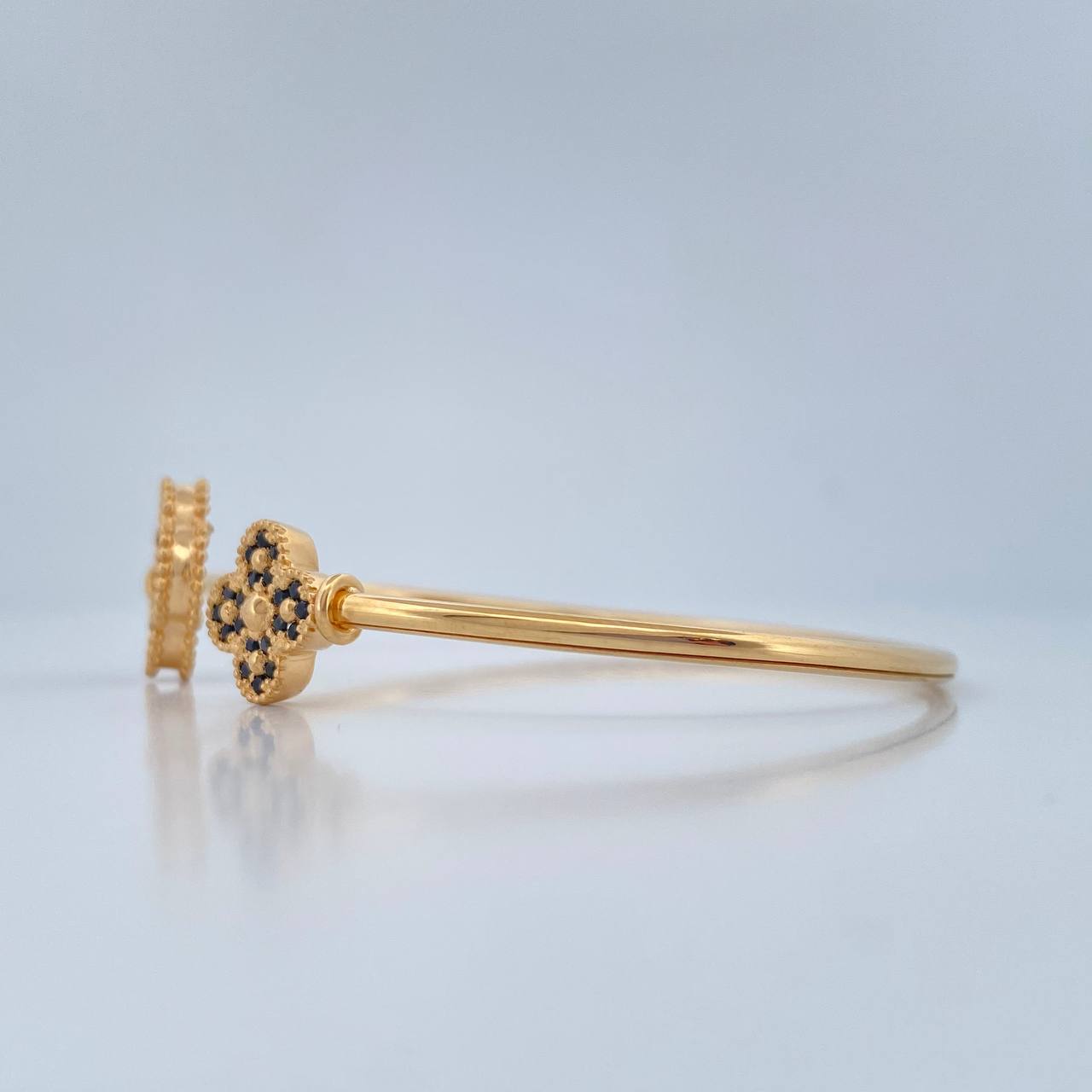 Pulso Trebol 7.5gr / 7 1/2 in / 2mm Oro Amarillo Nac.Esp. 18K %