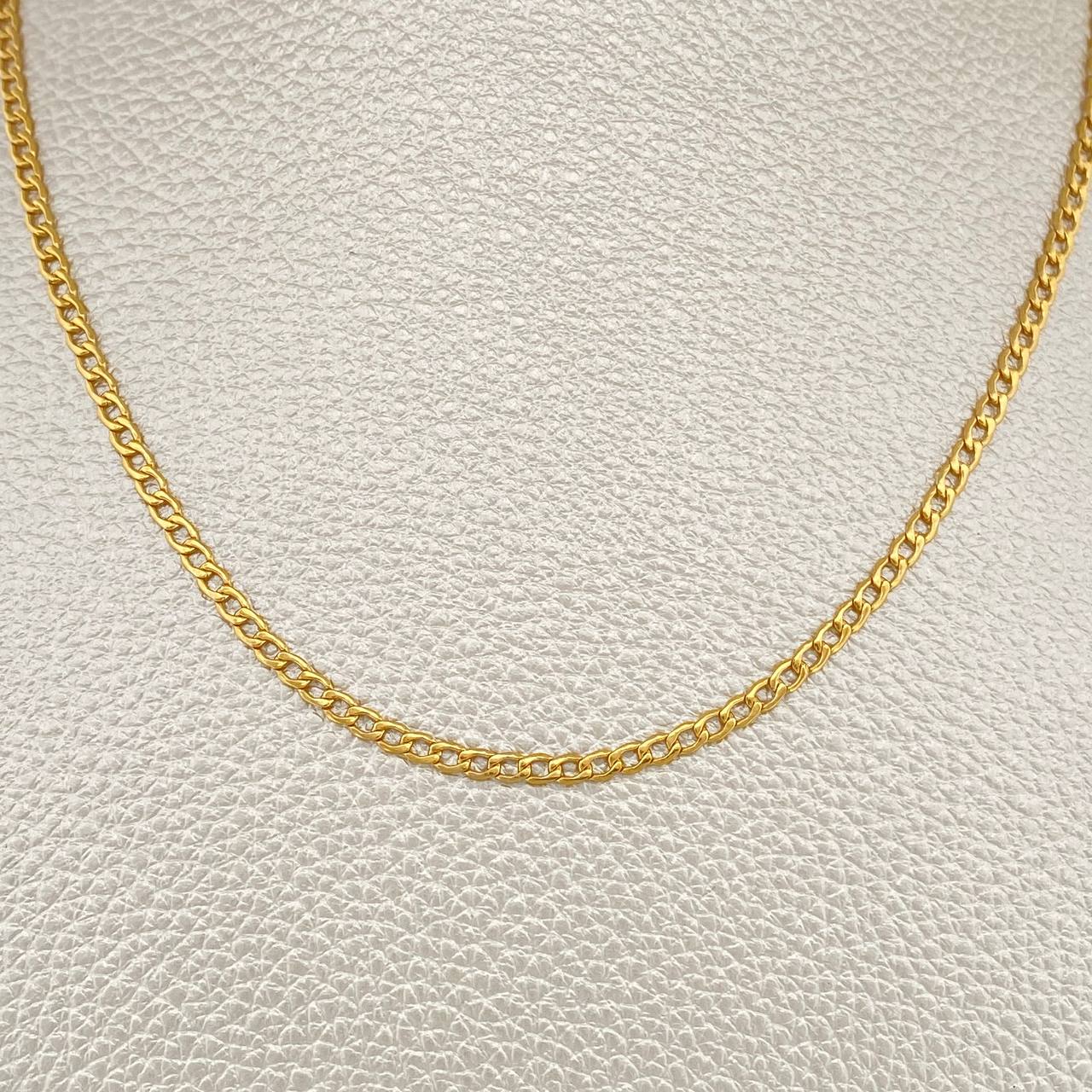 Cadena Cubana 1.9gr / 18 in / 2.1mm Oro Amarillo +1 18K $